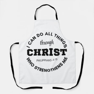 Philippinen 4:13 Ich kann alles tun, was Schrift Schürze