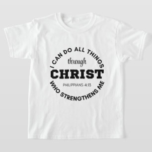 Philippinen 4:13 Ich kann alles tun, was Schrift T-Shirt