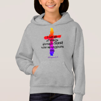Philippinen 4:13 Mädchenjunge Hoodie
