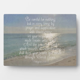 Philippinen 4:13 Peace Bible Verse Beach Christlic Fotoplatte