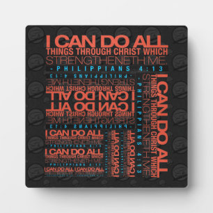 Philippinen 4:13 Plaque Fotoplatte