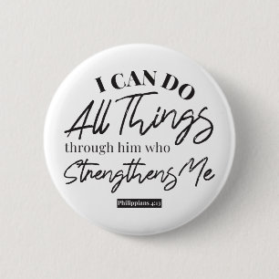 Philippinen 4:13 weiß button