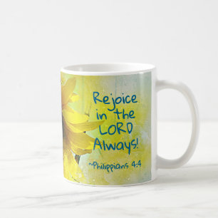 Philippinen 4:4 Freude am Herrn immer! Bibel Kaffeetasse