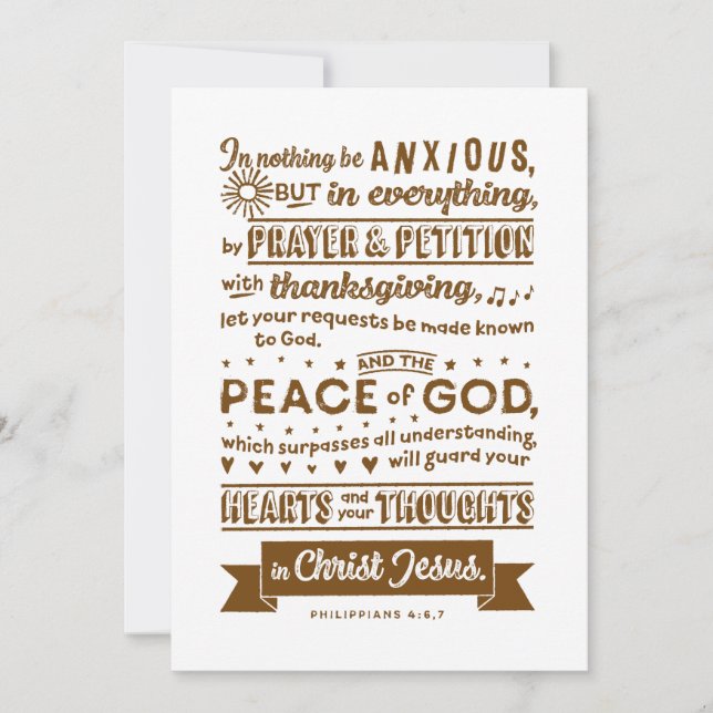 Philippinen 4:6, 7 (Vorderseite)