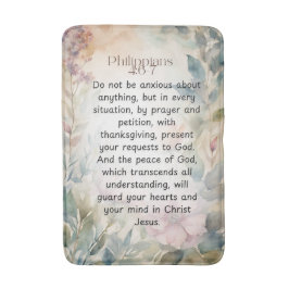 Philippinen 4:6-7 Christliche Bibelverse Wasserfar Badematte