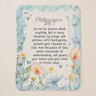 Philippinen 4:6-7 Christliche Bibelverse Wasserfar Sherpadecke