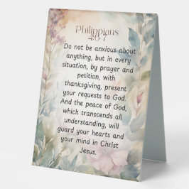 Philippinen 4:6-7 Christliche Bibelverse Wasserfar Tischaufsteller