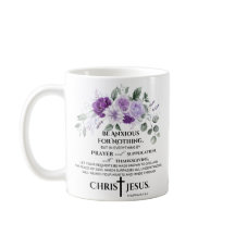 Philippinen 4:6-7 Schrift Purple Flowers