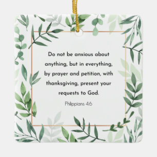 Philippinen 4:6, Bibelverse, Christentum, Keramikornament