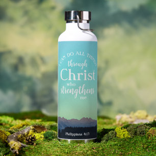 Philippinen 4:7   Personalisiertes modernes Gebirg Trinkflasche