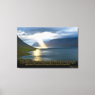Philippinen 4:8 Christliche Bibelverse Leinwand Ar