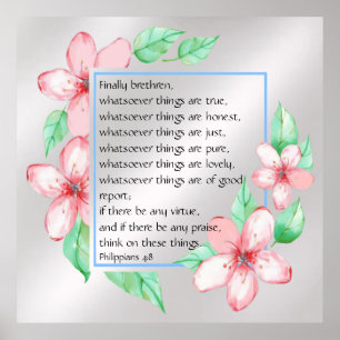 Philippinen 4:8 poster