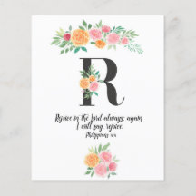 Philippinen 4, Letter R, Aquarellschrift carpture