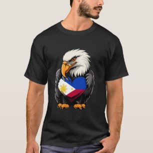 Philippinen Adler Filipino Wurzeln Pinoy Pilipinas T-Shirt