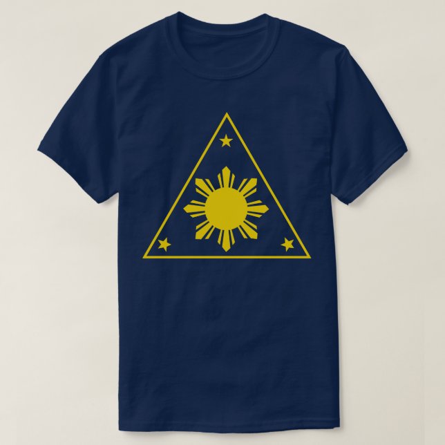 Philippinen Drei Sterne und ein Sonnendreieck 1 T-Shirt (Design vorne)