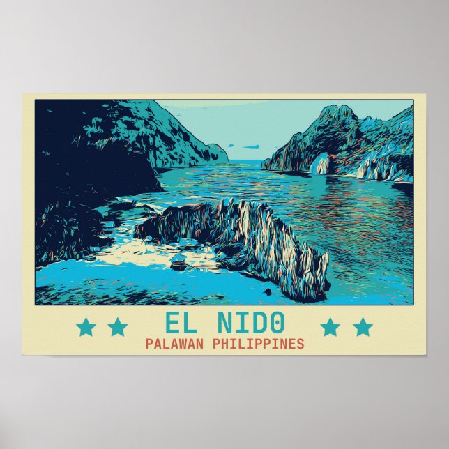 Philippinen, El Nido Palawan Wunder der Natur Post Poster (Vorne)