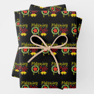 Philippinen Filipino Christmas Maligayang Pasko Geschenkpapier Set