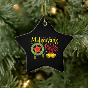 Philippinen Filipino Christmas Maligayang Pasko Keramik Ornament
