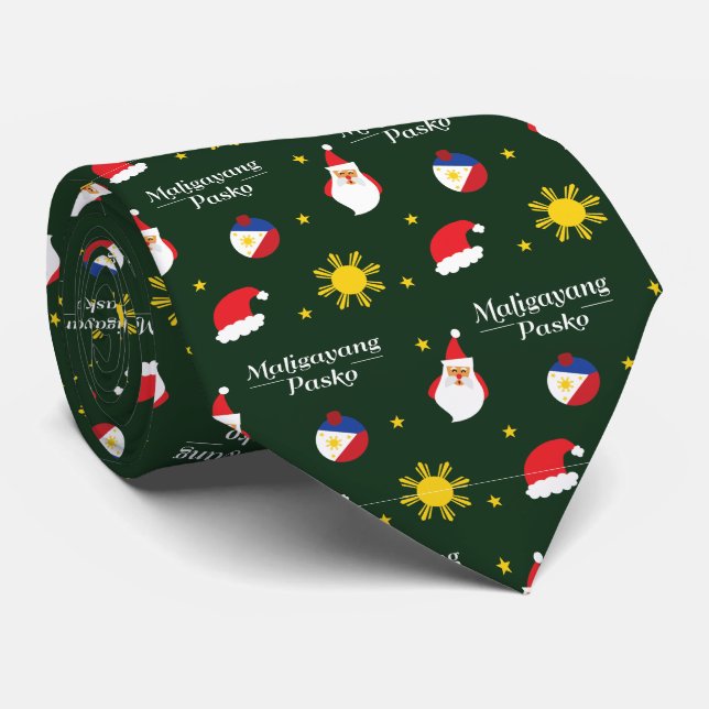 Philippinen Filipino Christmas Maligayang Pasko Krawatte (Gerollt)