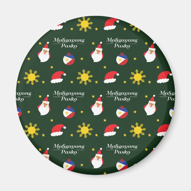 Philippinen Filipino Christmas Maligayang Pasko Magnet (Vorne)
