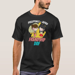 Philippinen Filipino Japan Japan Japino Flag Flag T-Shirt