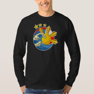 Philippinen Filipino Japan Japino Flaggen Wa T-Shirt