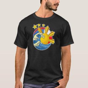 Philippinen Filipino Japan Japino Flaggen Wa T-Shirt