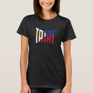 Philippinen Filipino Lolo Father Flag Vater Bestes T-Shirt