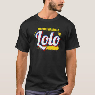 Philippinen Filipino Lolo Vater Flagge Bester Vate T-Shirt