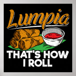 Philippinen Filipino Lumpia Essen Zitat Poster