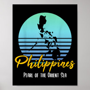 Philippinen Filipino-Paradiesinseln Sommer Poster