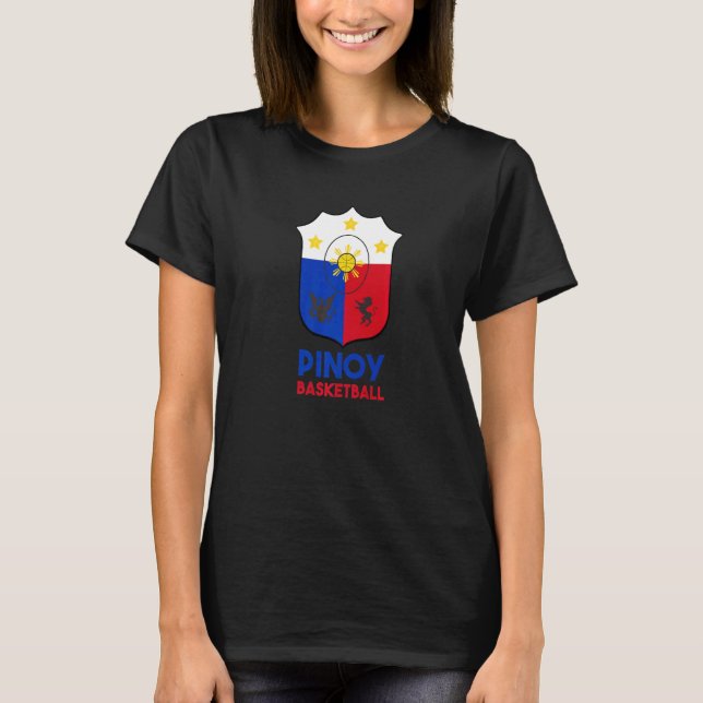Philippinen Filipino Pinoy Basketball Basketball B T-Shirt (Vorderseite)