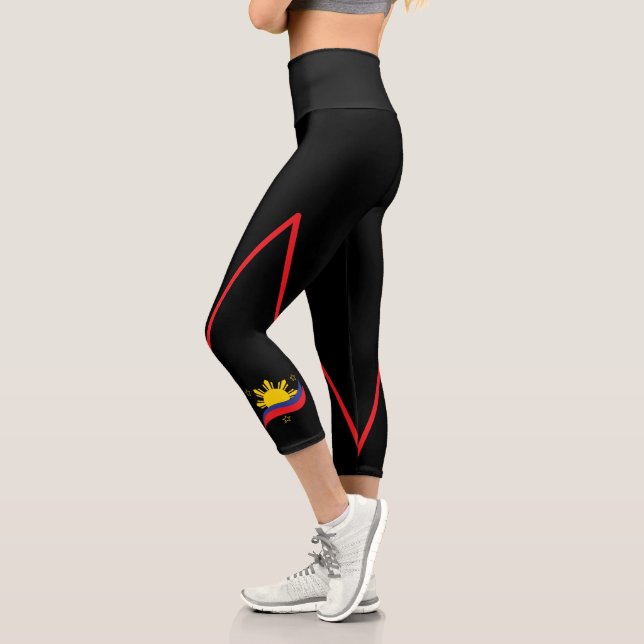 Philippinen Filipino Pinoy Flag Capri Leggings (Links)