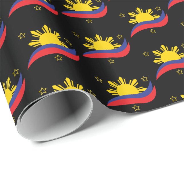 Philippinen Filipino Pinoy Flag Geschenkpapier (Rolleneckpunkt)