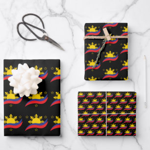 Philippinen Filipino Pinoy Flag Geschenkpapier Set
