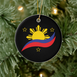 Philippinen Filipino Pinoy Flag Keramik Ornament
