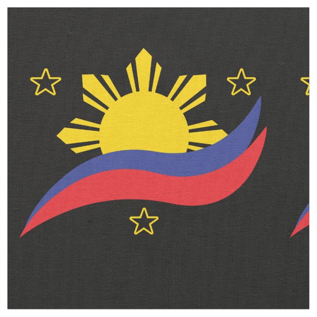 Philippinen Filipino Pinoy Flag Stoff (Nahaufnahme)