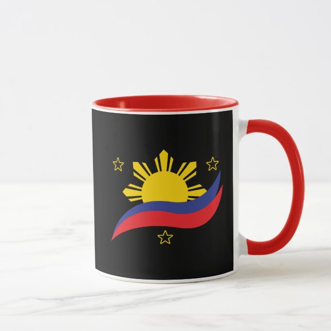 Philippinen Filipino Pinoy Flag Tasse (Rechts)