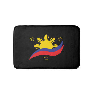 Philippinen Filipino Pinoy Flagge Badematte