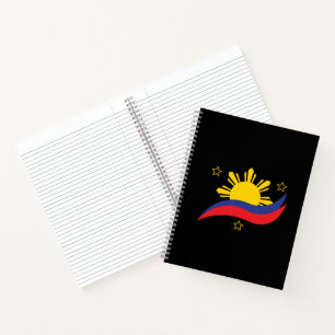 Philippinen Filipino Pinoy Flagge Notizbuch