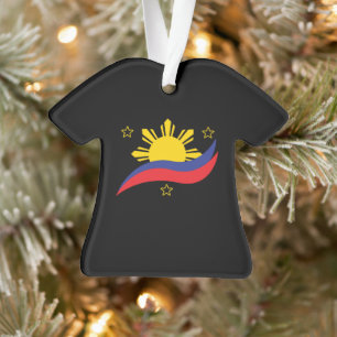 Philippinen Filipino Pinoy Flagge Ornament