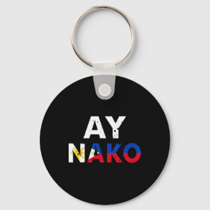 Philippinen Filipino Urlaub Vintage Souvenir Mann Schlüsselanhänger
