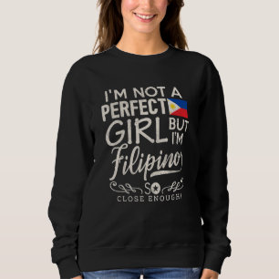 Philippinen Flag Girl Filipino Pride Souvenir Sweatshirt