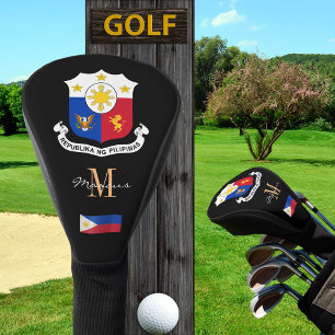 Philippinen & Flag Mit Monogramm Golf Clubs Covers Headcover