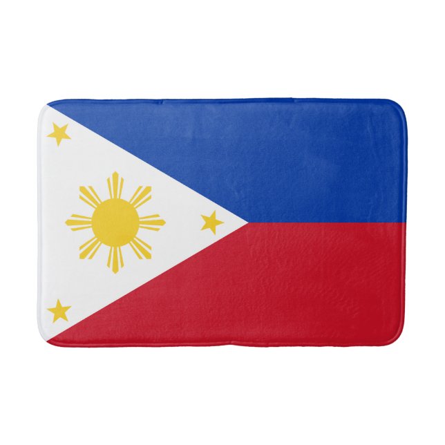 Philippinen-Flagge Badematte (Vorderseite)