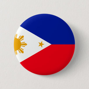 Philippinen-Flagge Button