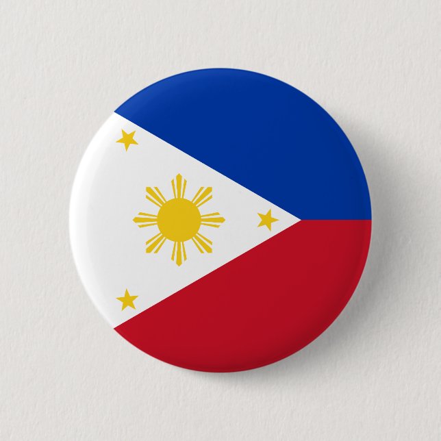 Philippinen-Flagge Button (Vorderseite)