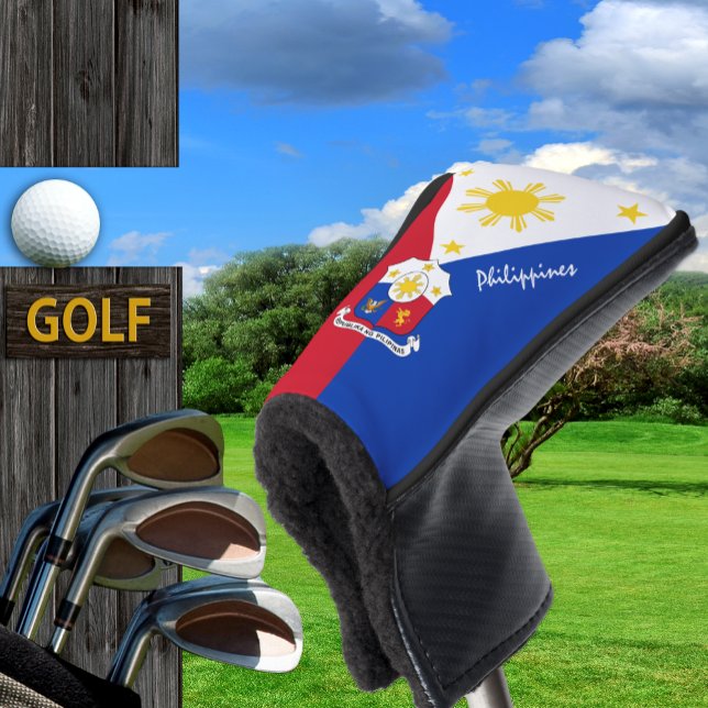 Philippinen-Flagge, Emblem/Golf Clubs-Abdeckung Golf Headcover (Von Creator hochgeladen)