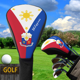 Philippinen-Flagge, Emblem/Golf Clubs-Abdeckung Golf Headcover