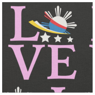 Philippinen-Flagge - Filipina Rosa Liebe Stoff